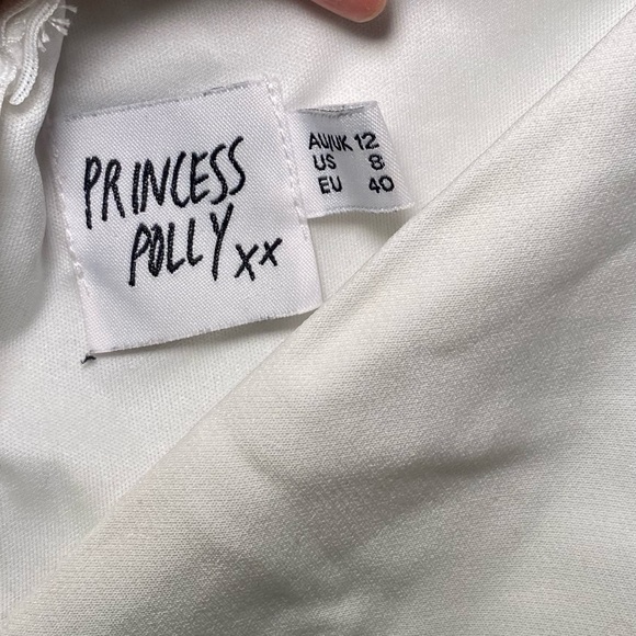 Josephina Mini Dress White- Size 8 - Picture 4 of 7